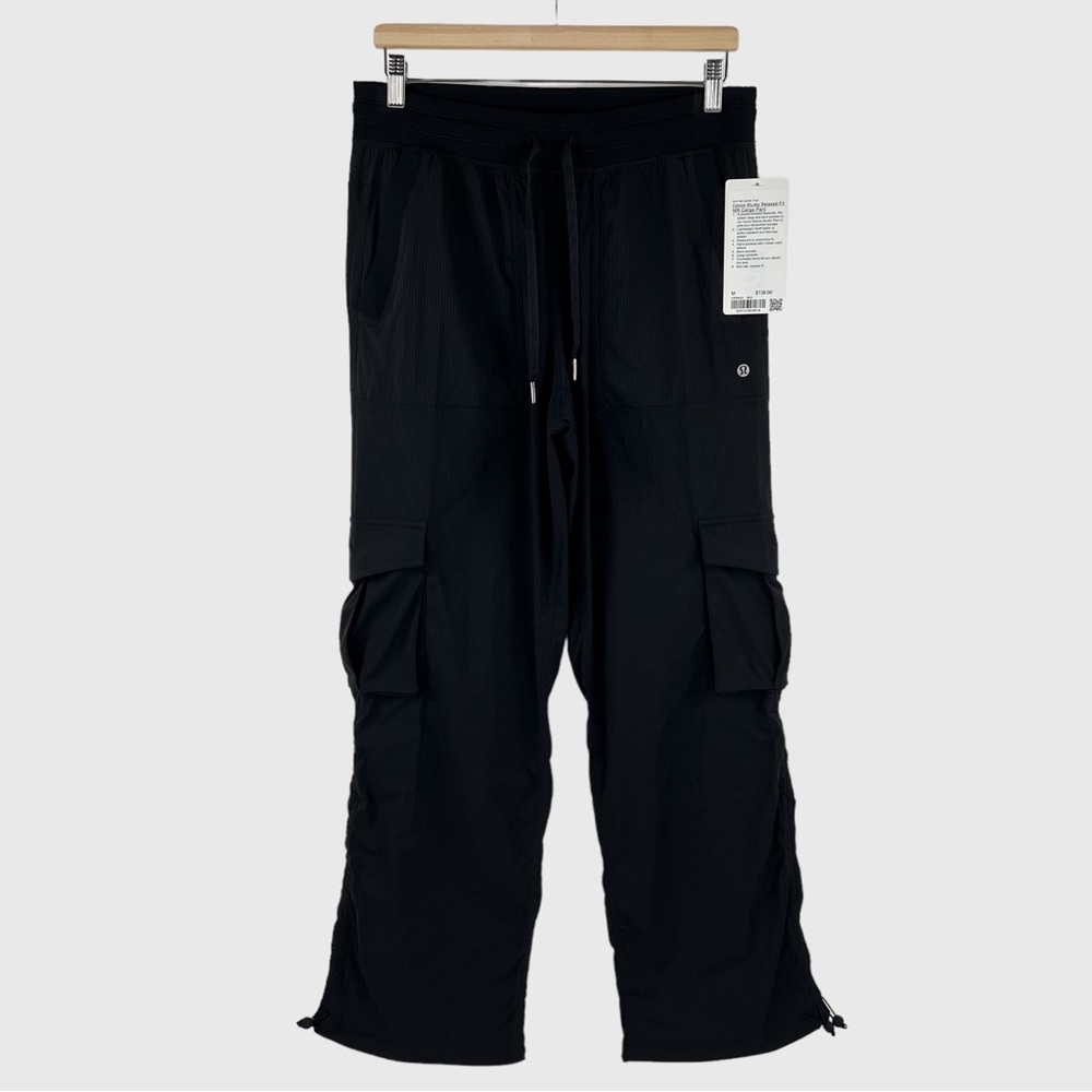 NWT Lululemon 2024 Dance Studio Relaxed-Fit Mid-Rise Cargo Pant - Black